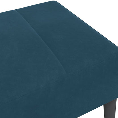 Poggiapiedi Blu 77x55x31 cm in Velluto | homemem39