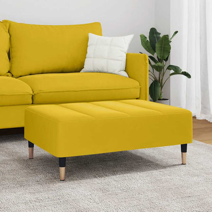 Poggiapiedi Giallo 77x55x31 cm in Velluto | homemem39