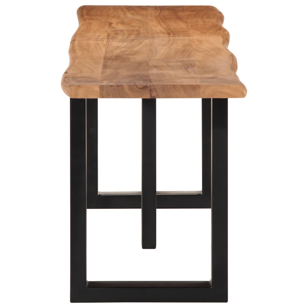 Panca 160 cm in Legno Massello di Acacia e Acciaio | homemem39
