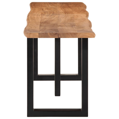 Panca 160 cm in Legno Massello di Acacia e Acciaio | homemem39