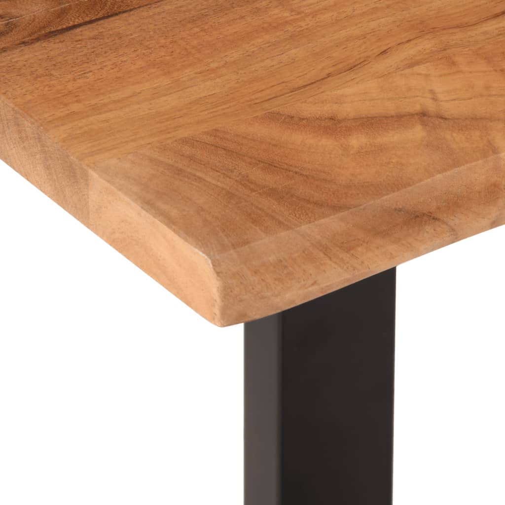 Panca 160 cm in Legno Massello di Acacia e Acciaio | homemem39
