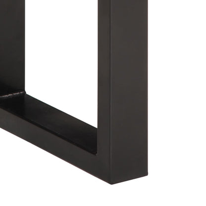 Panca 160 cm in Legno Massello di Acacia e Acciaio