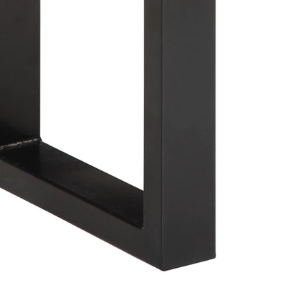 Panca 160 cm in Legno Massello di Mango Grezzo e Acciaio | homemem39