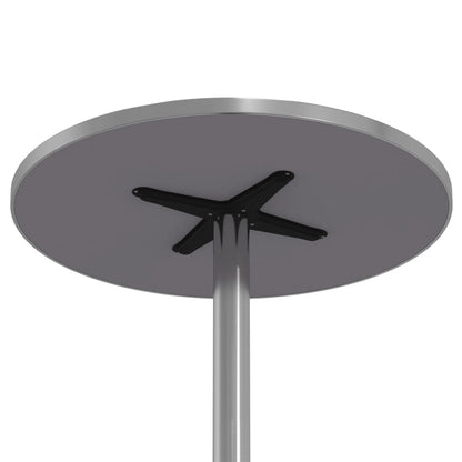 Tavolo da Bar per Esterni Regolabile Ø59,5x70/109,5cm Alluminio
