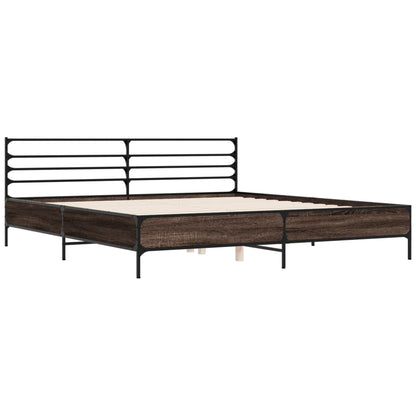 Giroletto Rovere Marrone 200x200cm in Legno Multistrato Metallo | homemem39