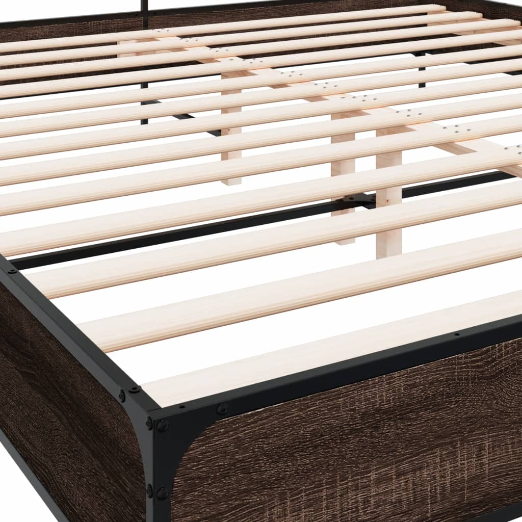 Giroletto Rovere Marrone 200x200cm in Legno Multistrato Metallo | homemem39