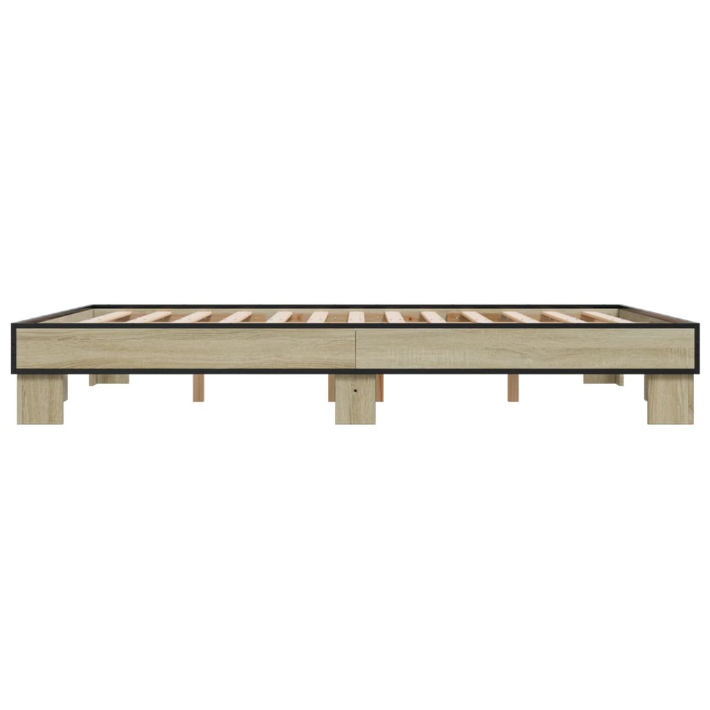 Giroletto Rovere Sonoma 150x200 cm in Legno Multistrato Metallo | homemem39