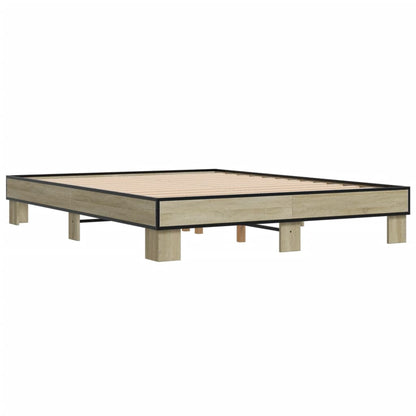 Giroletto Rovere Sonoma 150x200 cm in Legno Multistrato Metallo | homemem39
