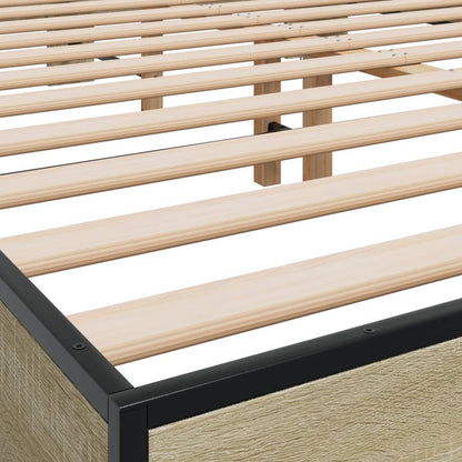 Giroletto Rovere Sonoma 150x200 cm in Legno Multistrato Metallo | homemem39