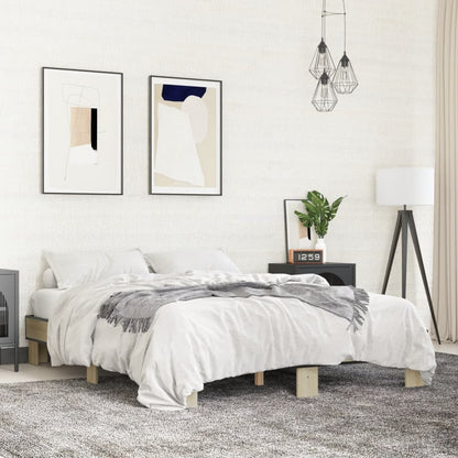 Giroletto Rovere Sonoma 150x200 cm in Legno Multistrato Metallo | homemem39