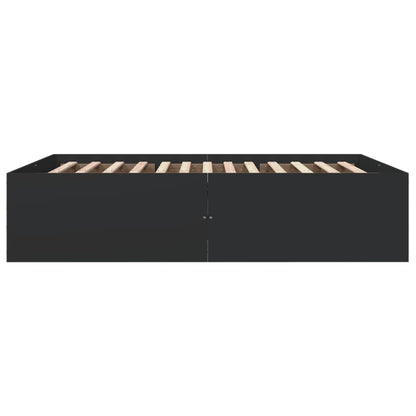 Giroletto Nero 160x200 cm in Legno Multistrato | homemem39