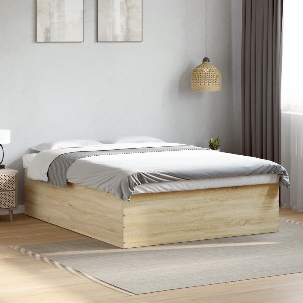 Giroletto Rovere Sonoma 160x200 cm in Legno Multistrato | homemem39