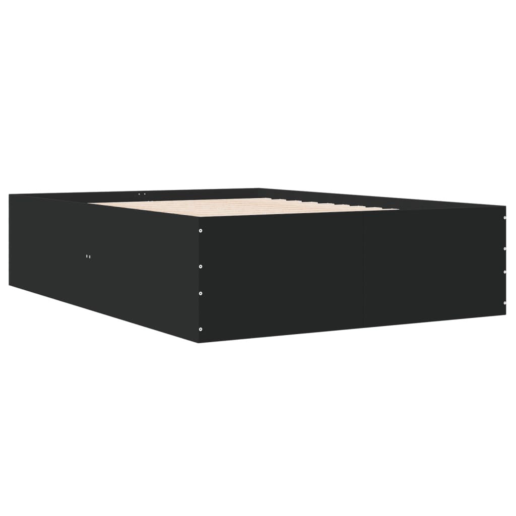 Giroletto Nero 135x190 cm in Legno Multistrato | homemem39