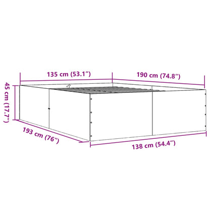 Giroletto Rovere Sonoma 135x190 cm in Legno Multistrato | homemem39