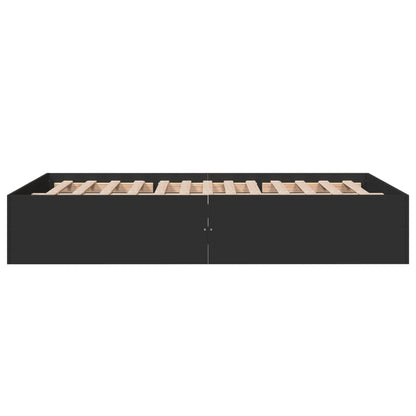 Giroletto Nero 135x190 cm in Legno Multistrato - homemem39