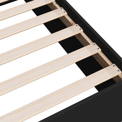 Giroletto Nero 135x190 cm in Legno Multistrato - homemem39