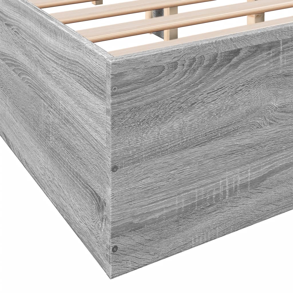 Giroletto Grigio Sonoma 135x190 cm in Legno Multistrato - homemem39