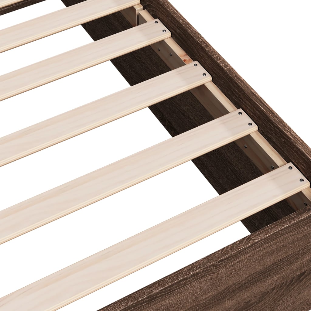 Giroletto Rovere Marrone 135x190 cm in Legno Multistrato - homemem39