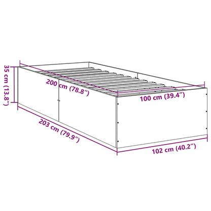 Giroletto Grigio Sonoma 100x200 cm in Legno Multistrato | homemem39