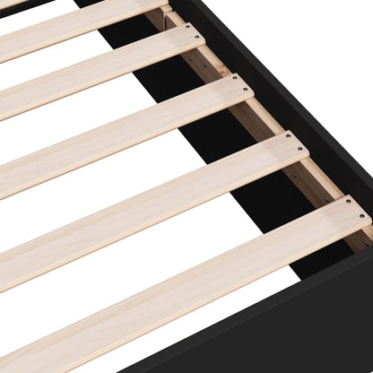 Giroletto Nero 90x200 cm in Legno Multistrato - homemem39