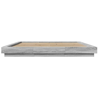 Giroletto Luci LED Grigio Sonoma 200x200 cm Legno Multistrato | homemem39
