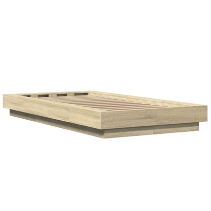Giroletto Luci LED Rovere Sonoma 100x200cm in Legno Multistrato