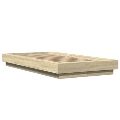 Giroletto con Luci LED Rovere Sonoma 90x200cm Legno Multistrato | homemem39