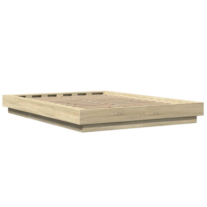 Giroletto Luci LED Rovere Sonoma 140x190 cm Legno Multistrato