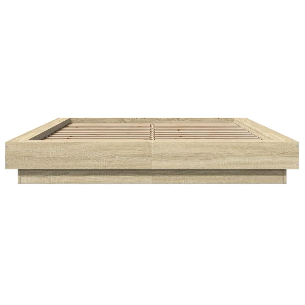 Giroletto Luci LED Rovere Sonoma 120x190 cm Legno Multistrato
