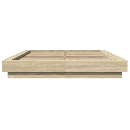 Giroletto Luci LED Rovere Sonoma 120x190 cm Legno Multistrato