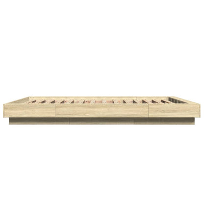 Giroletto Luci LED Rovere Sonoma 120x190 cm Legno Multistrato
