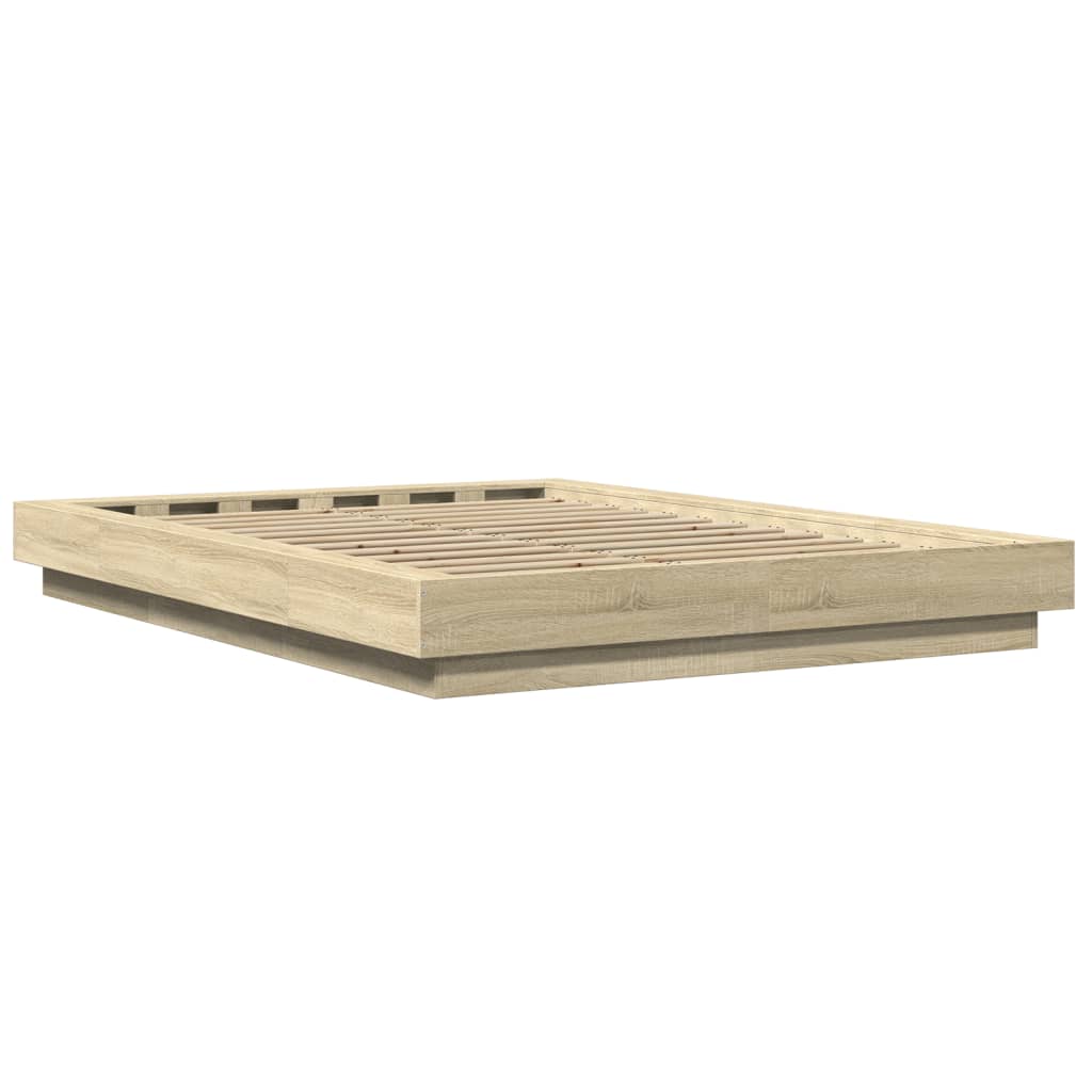 Giroletto Luci LED Rovere Sonoma 120x190 cm Legno Multistrato