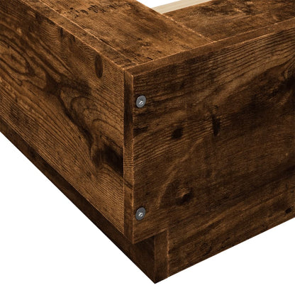 Giroletto con Luci LED Rovere Fumo 120x190 cm Legno Multistrato | homemem39