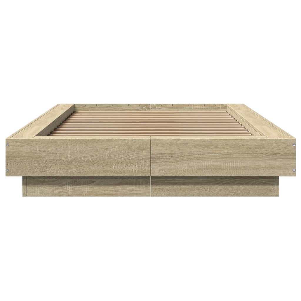 Giroletto Luci LED Rovere Sonoma 75x190 cm in Legno Multistrato | homemem39