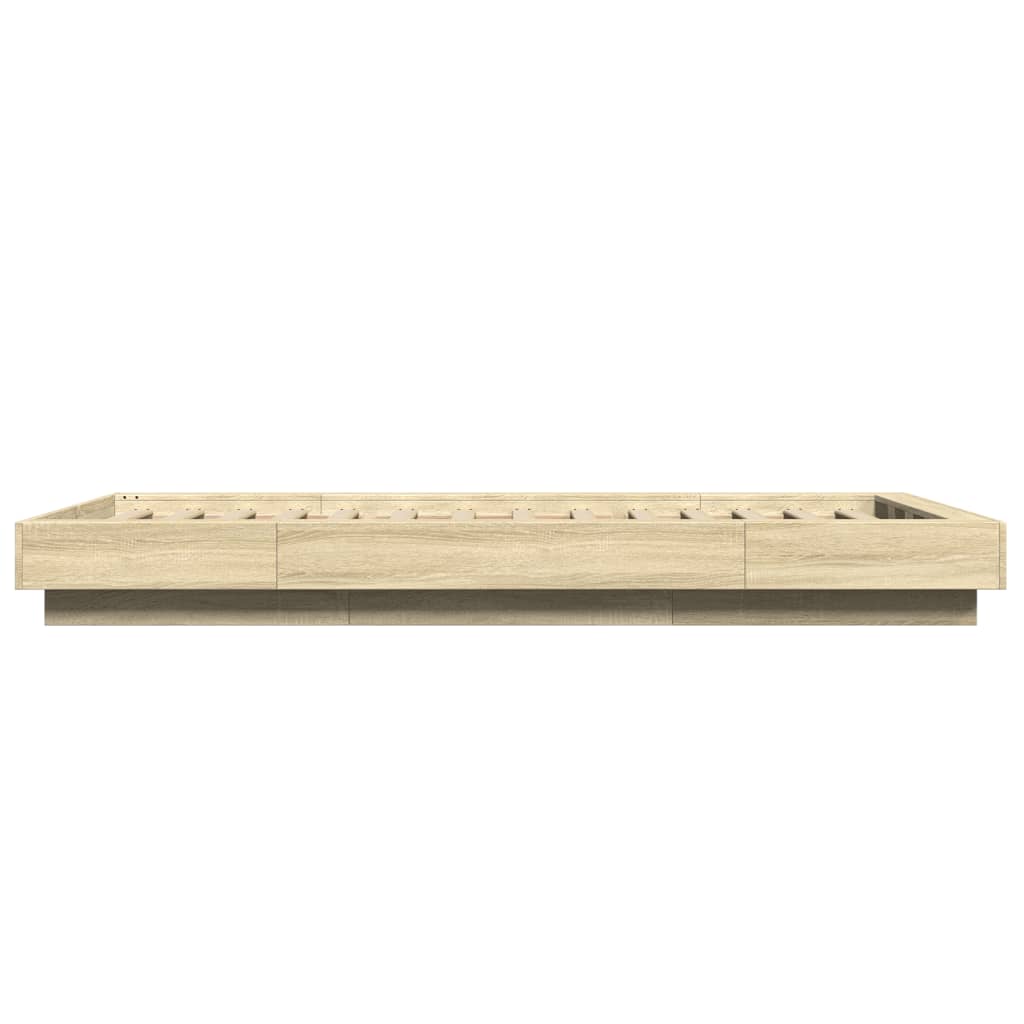 Giroletto Luci LED Rovere Sonoma 75x190 cm in Legno Multistrato | homemem39