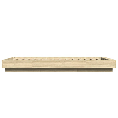 Giroletto Luci LED Rovere Sonoma 75x190 cm in Legno Multistrato | homemem39