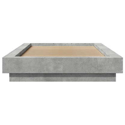 Giroletto Luci LED Grigio Cemento 75x190cm in Legno Multistrato