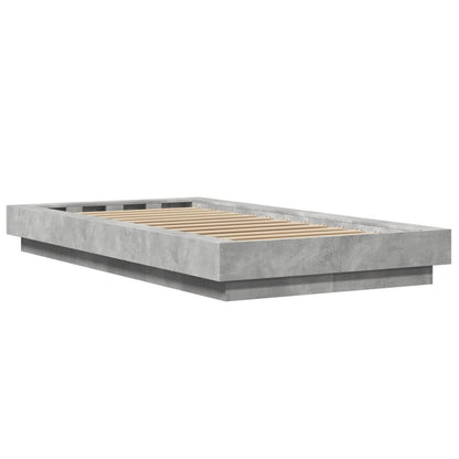 Giroletto Luci LED Grigio Cemento 75x190cm in Legno Multistrato - homemem39