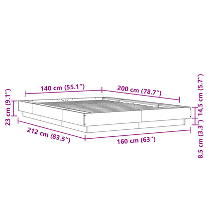 Giroletto Bianco 140x200 cm in Legno Multistrato | homemem39
