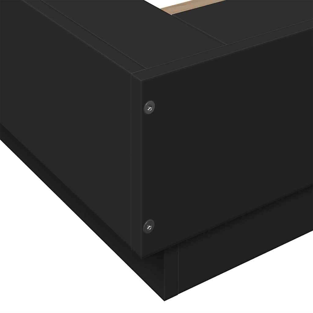 Giroletto Nero 100x200 cm in Legno Multistrato | homemem39