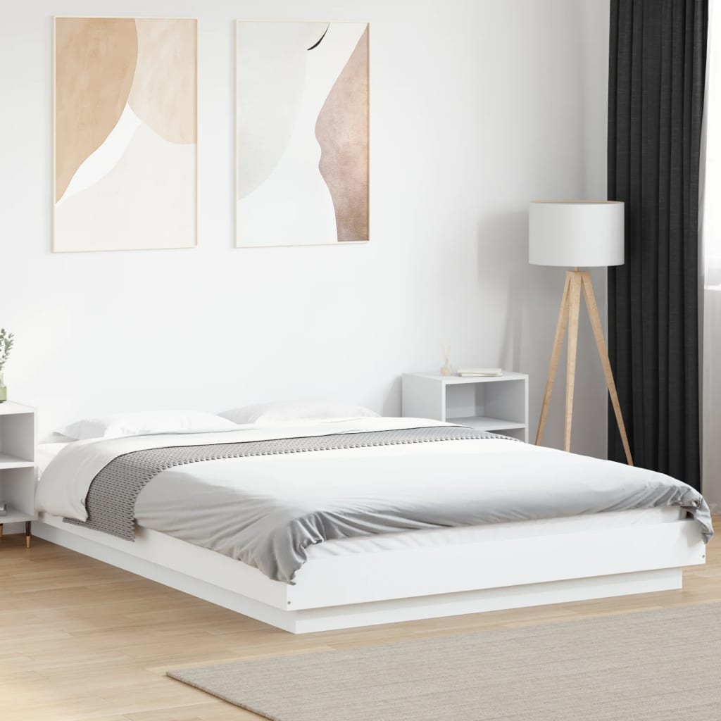 Giroletto Bianco 135x190 cm in Legno Multistrato | homemem39
