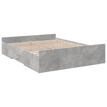 Giroletto Cassetti Grigio Cemento 150x200 cm Legno Multistrato - homemem39