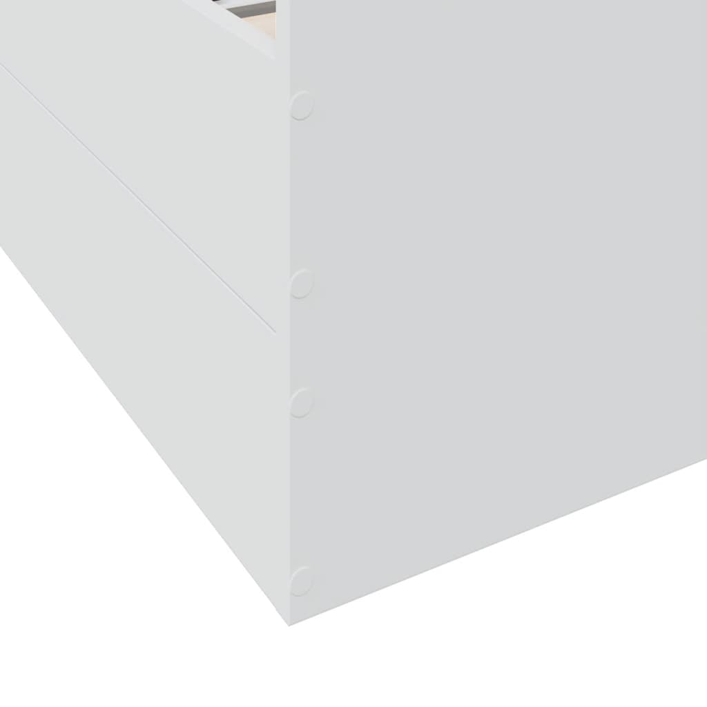 Giroletto con Cassetti Bianco 140x190 cm in Legno Multistrato | homemem39