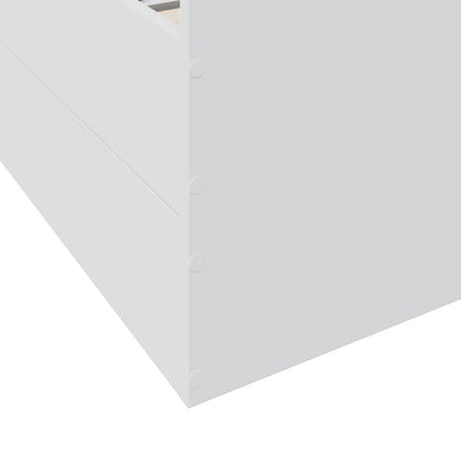 Giroletto con Cassetti Bianco 140x190 cm in Legno Multistrato | homemem39