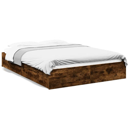 Giroletto con Cassetti Rovere Fumo 160x200 cm Legno Multistrato