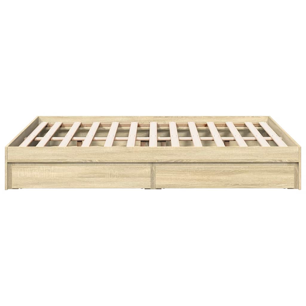 Giroletto Cassetti Rovere Sonoma 120x200 cm Legno Multistrato