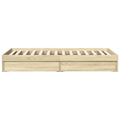Giroletto Cassetti Rovere Sonoma 100x200 cm Legno Multistrato - homemem39