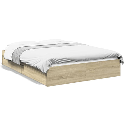 Giroletto Cassetti Rovere Sonoma 140x190 cm Legno Multistrato | homemem39