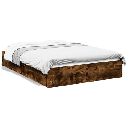 Giroletto con Cassetti Rovere Fumo 135x190 cm Legno Multistrato | homemem39