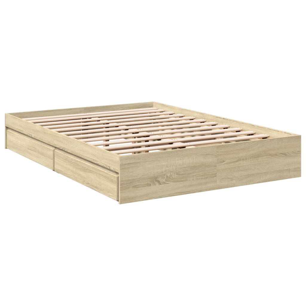 Giroletto Cassetti Rovere Sonoma 120x190 cm Legno Multistrato | homemem39